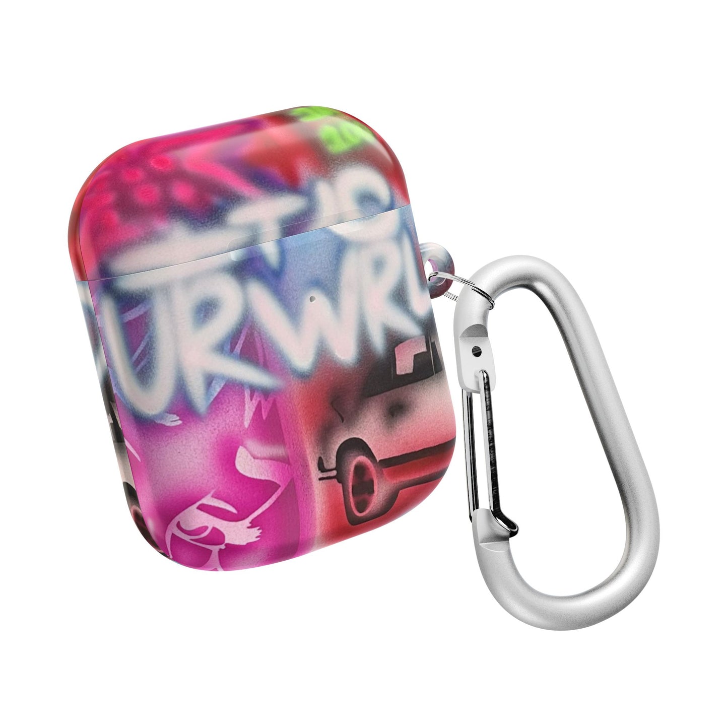 "it's ur WRLD" airbrush airpod cases