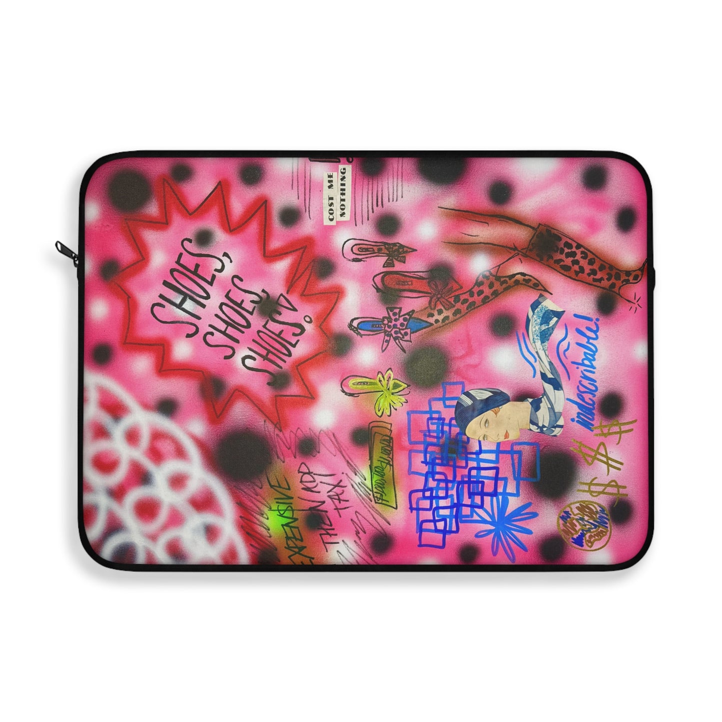 "indescribable cost" airbrush laptop sleeve