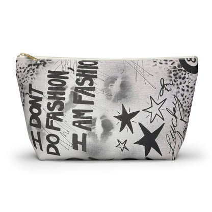 "i am fashion" airbrush makeup pouch