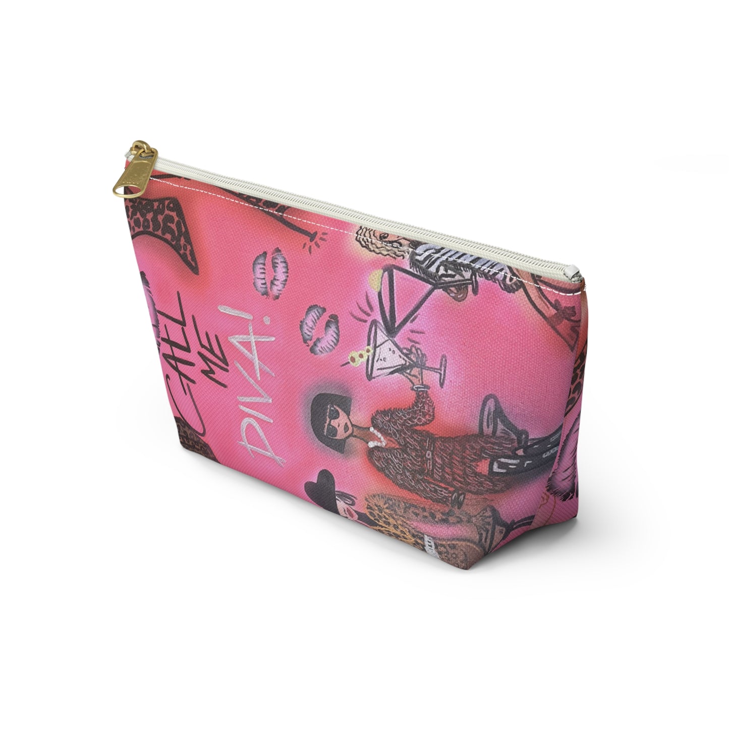 "party diva" airbrush makeup pouch
