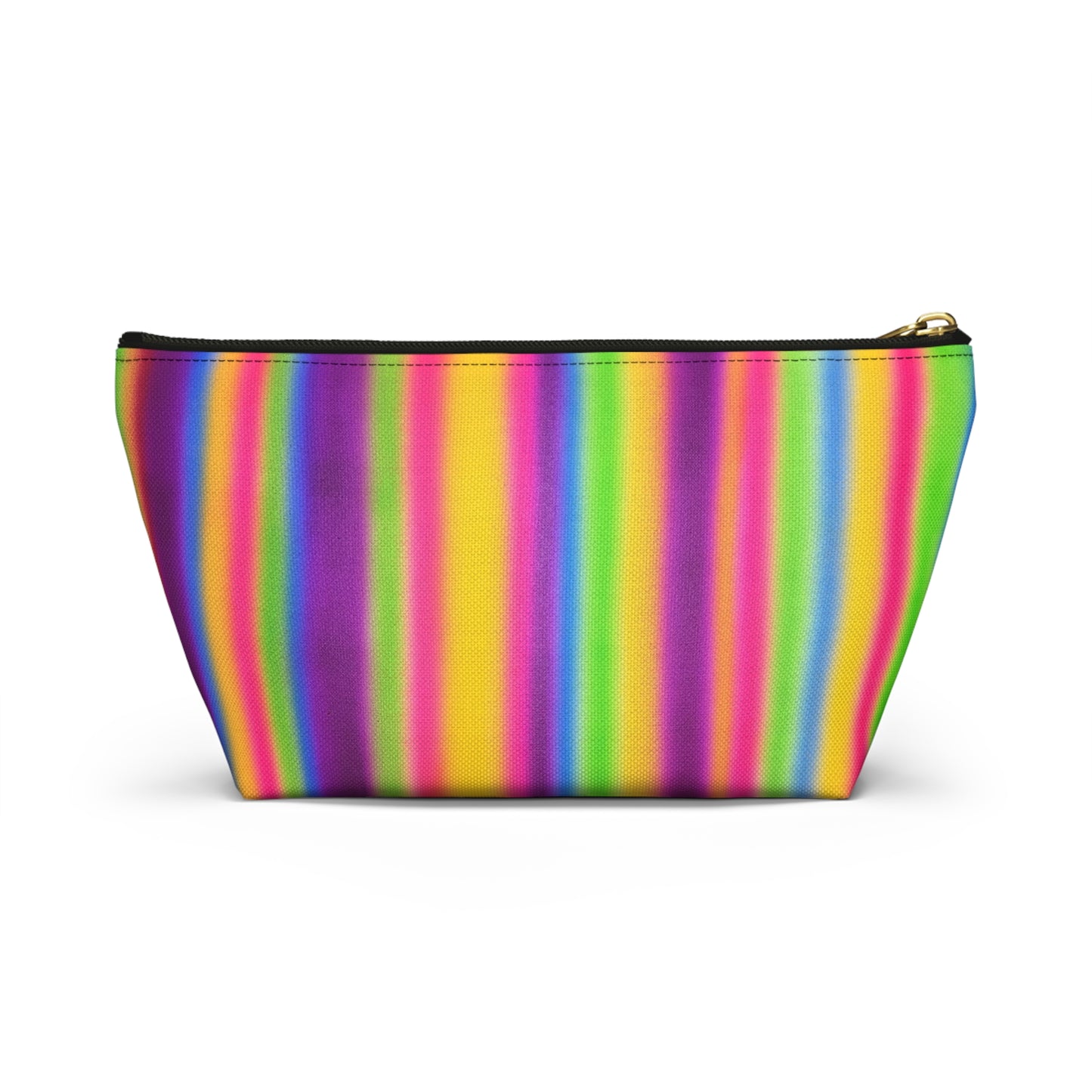 "colorful stripes" airbrush makeup pouch