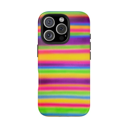 "colorful stripes" airbrush iPhone case