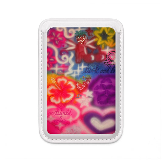 "luck & luv" airbrush vegan wallet (Magsafe® Compatible)