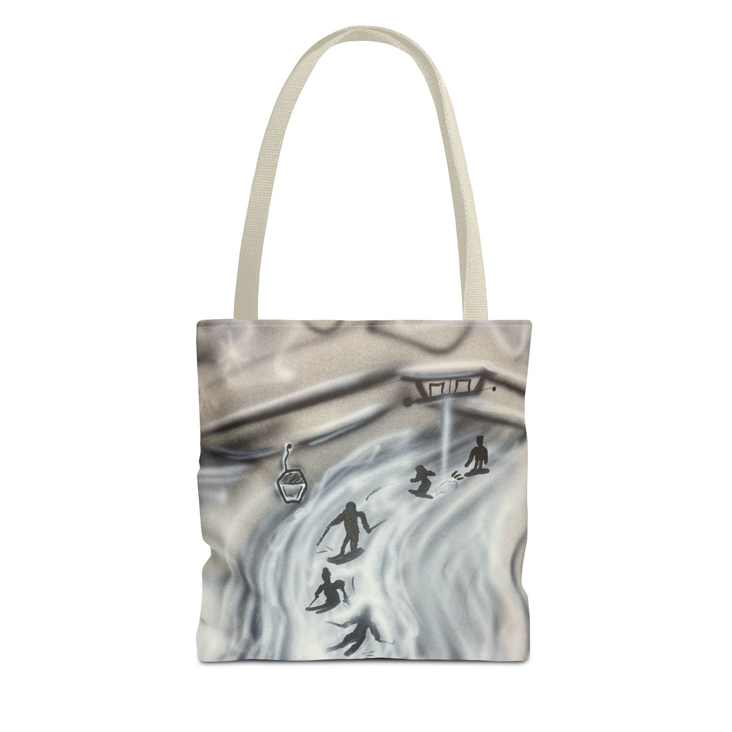 "arctic avalnache" airbrush tote bag