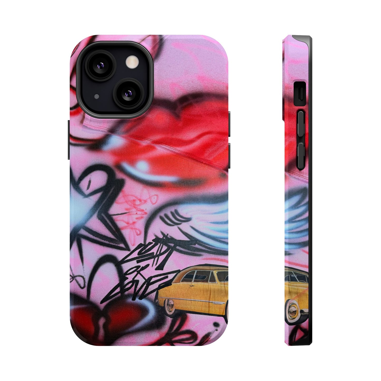 MagSafe "lust or love" airbrush iPhone case