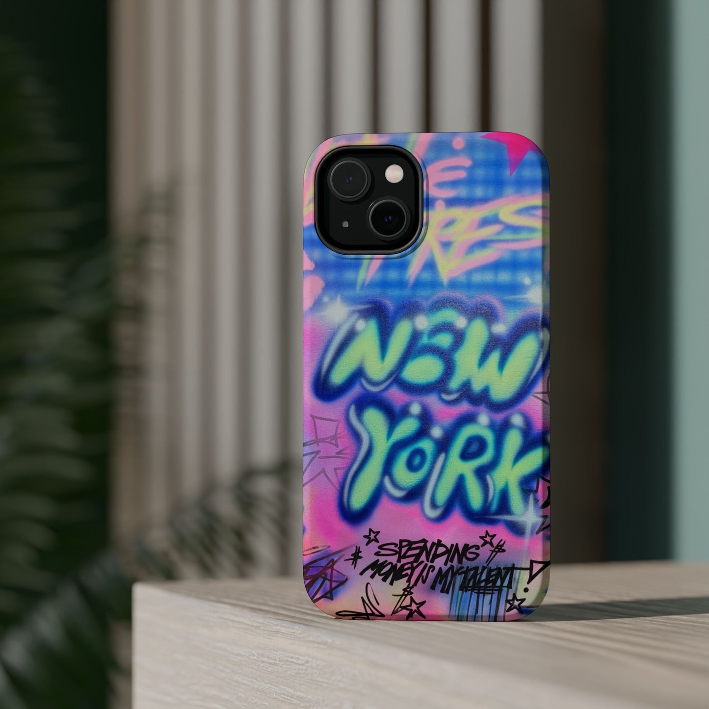 magsafe "spending $$ is my talent" airbrush iPhone case