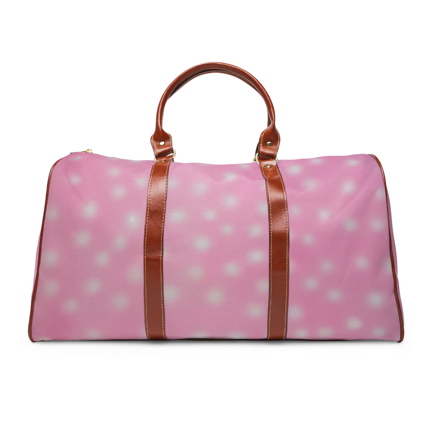 "strawberry swirl polka dot" airbrush waterproof travel bag