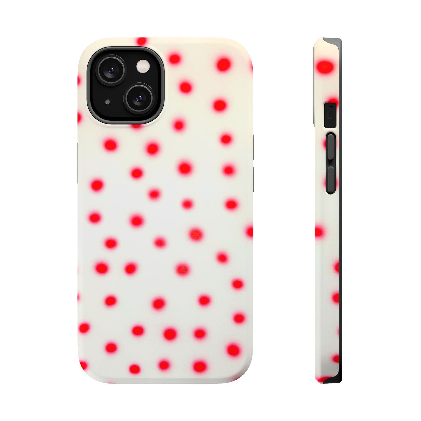 MagSafe "vanilla cherry polka dot" airbrush iPhone case