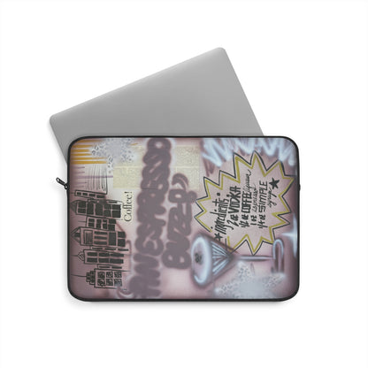 "espresso martini" airbrush laptop sleeve