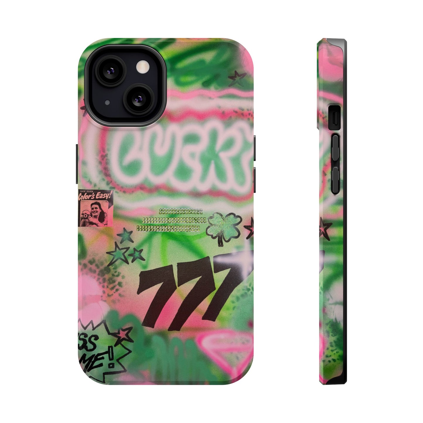 MagSafe "so lucky" airbrush iPhone case