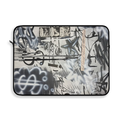 "monochrome mood" airbrush laptop sleeve
