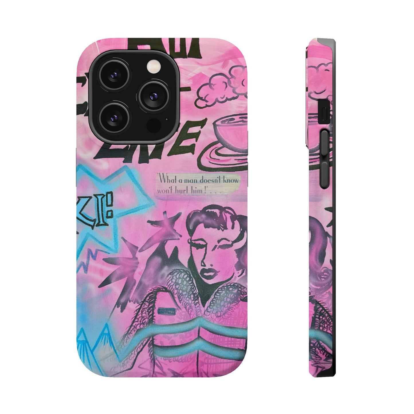 MagSafe "avant le ski" airbrush iPhone case