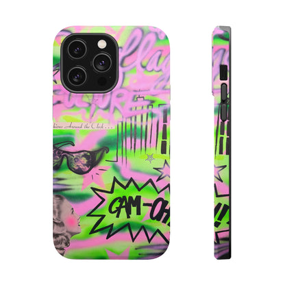 MagSafe "green camo" airbrush iPhone case
