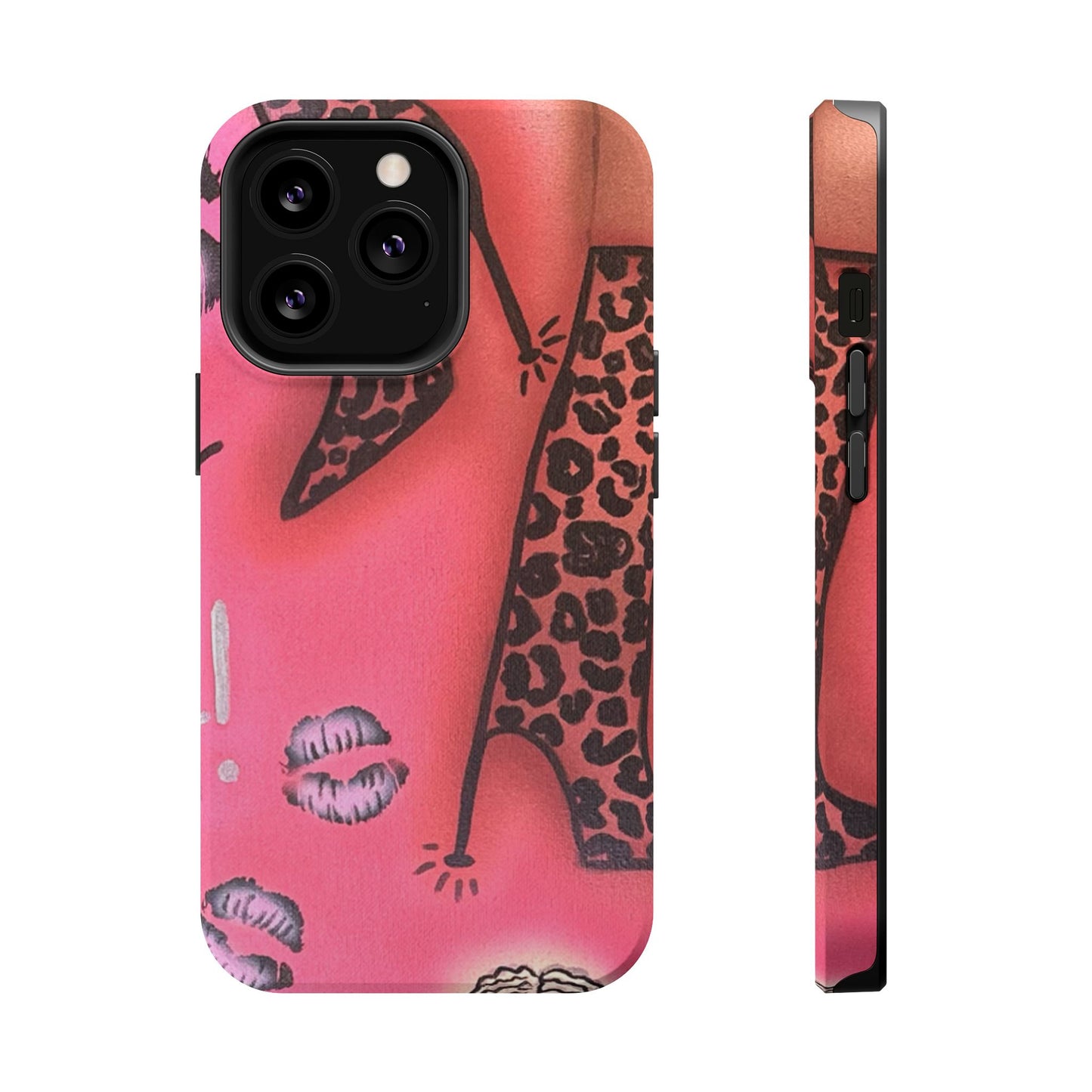 MagSafe "cheetah boots" airbrush iPhone case