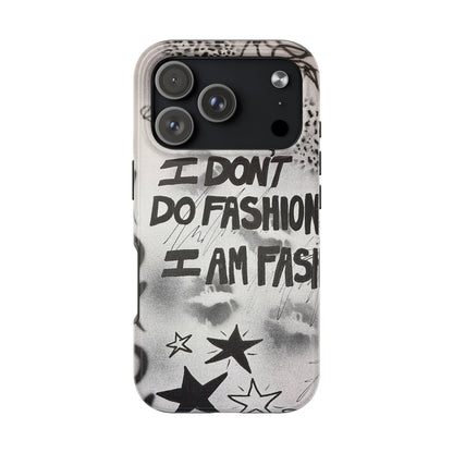 "i am fashion" airbrush iPhone case