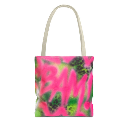 "BAM!" airbrush tote bag