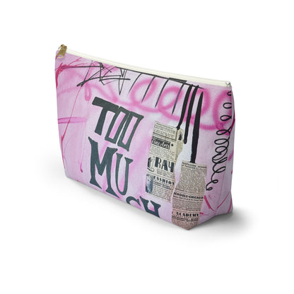 “too much motion" airbrush makeup pouch