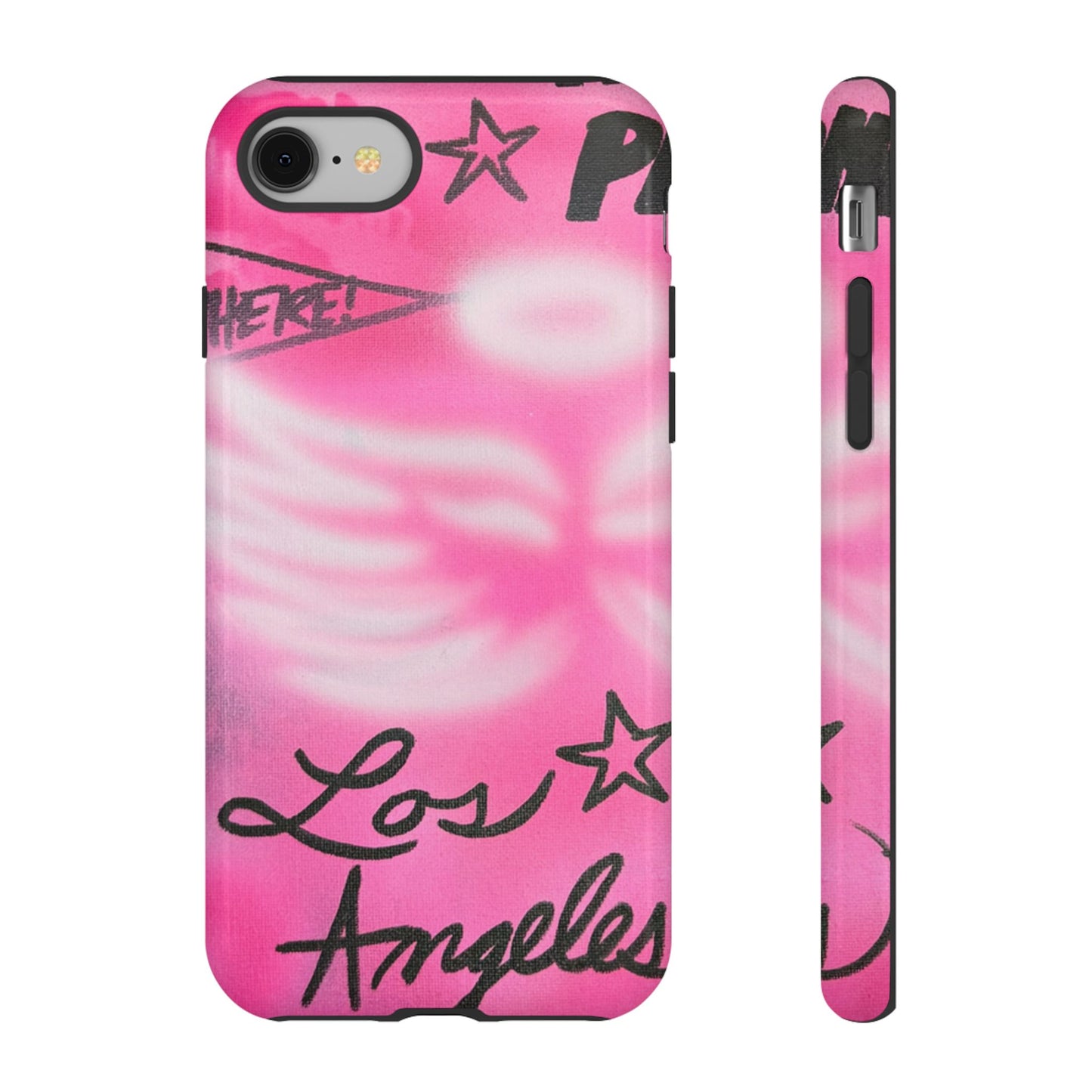 "pink angel wings" airbrush iPhone case