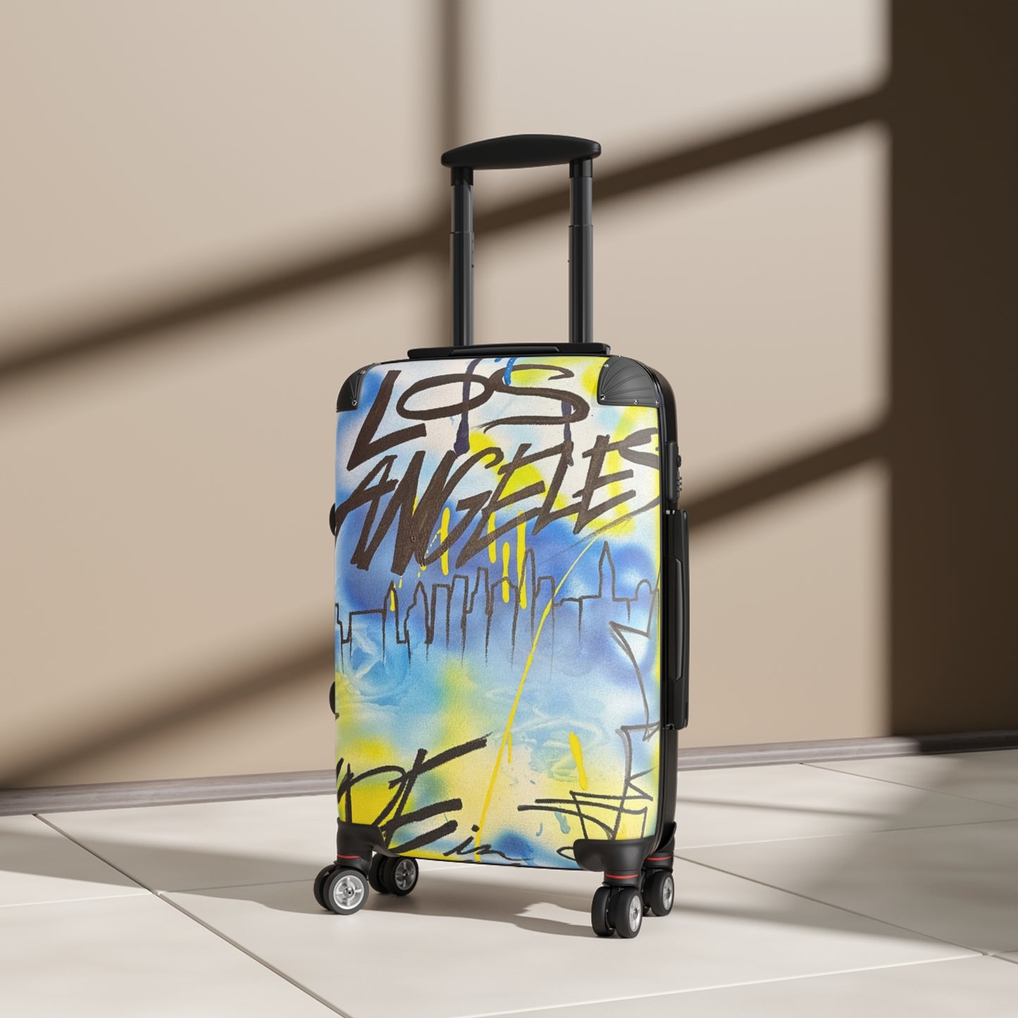 "los angeles" airbrush suitcase