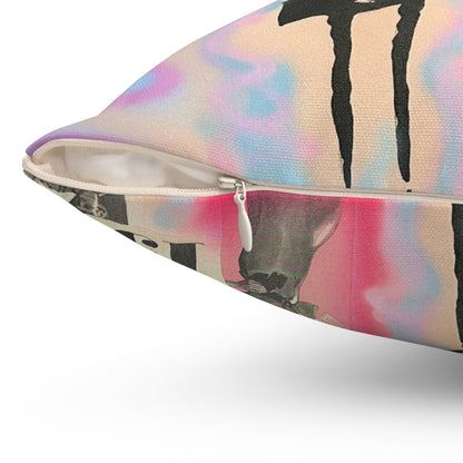 "new york, new york" airbrush pillow