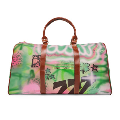 "so lucky" airbrush waterproof travel bag