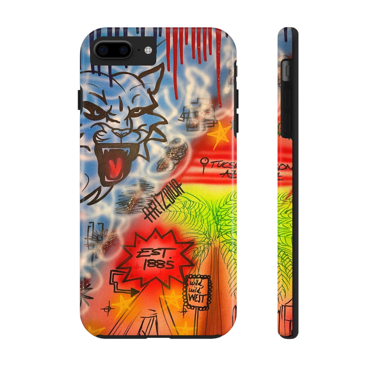 "tucson, arizona pt. 2" airbrush iPhone case