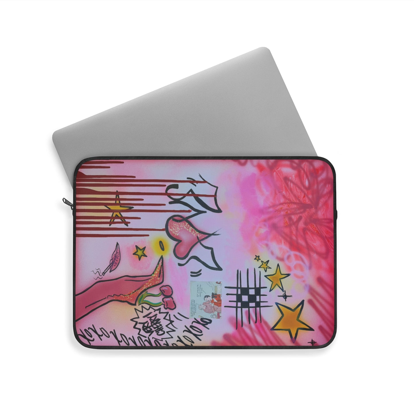 "cherry luvr" airbrush laptop sleeve