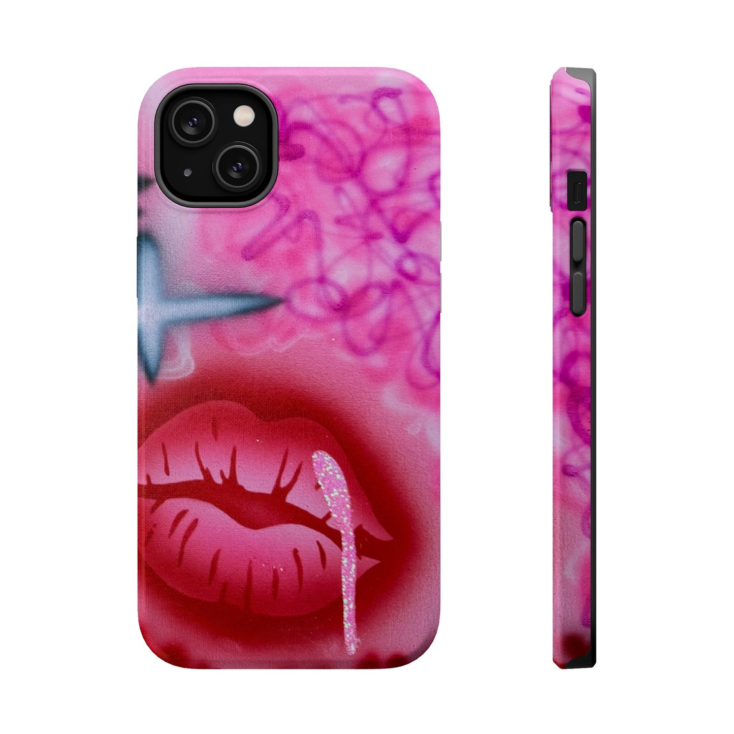 MagSafe limited edition "glitter aura" airbrush iPhone case
