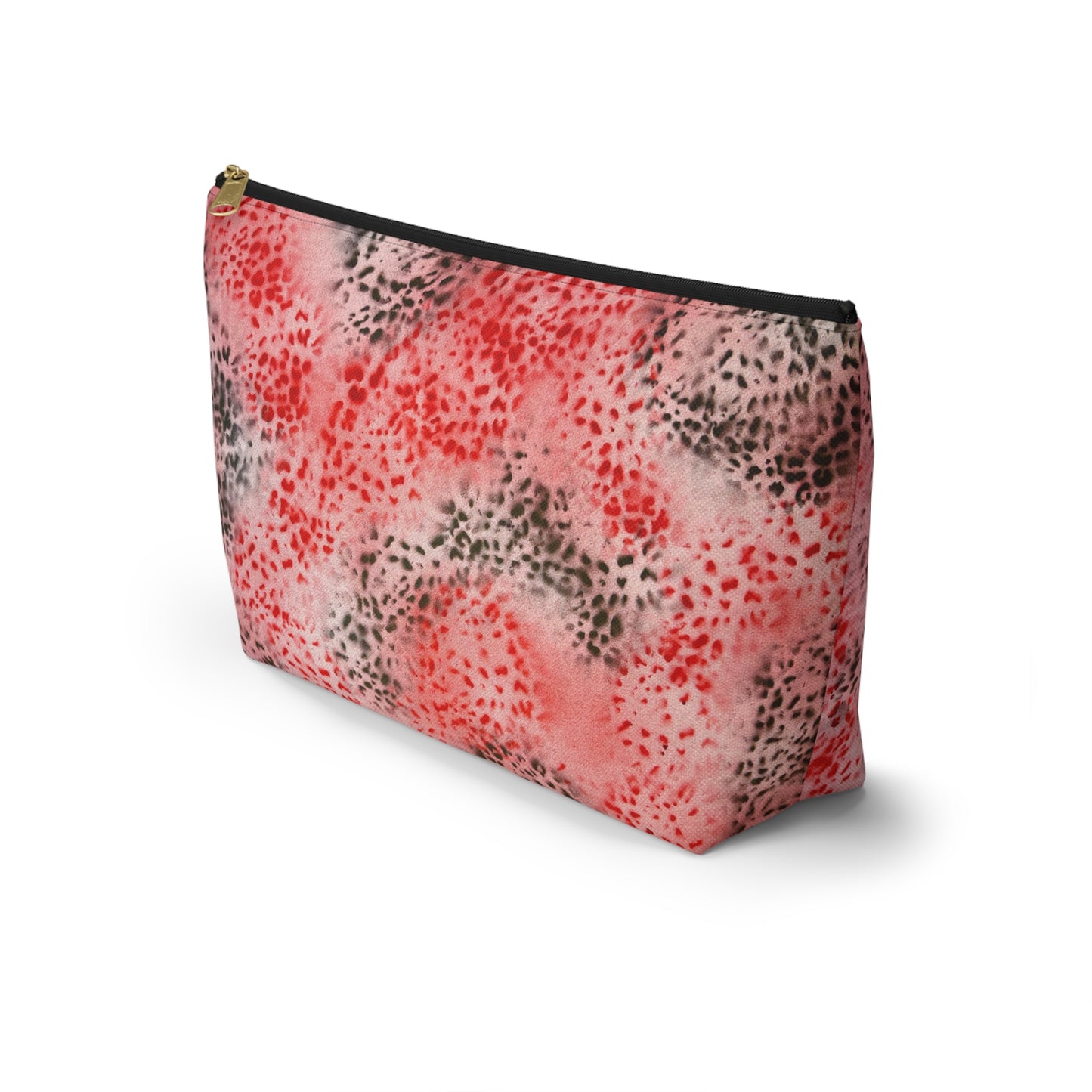 "red cheetah" airbrush makeup pouch