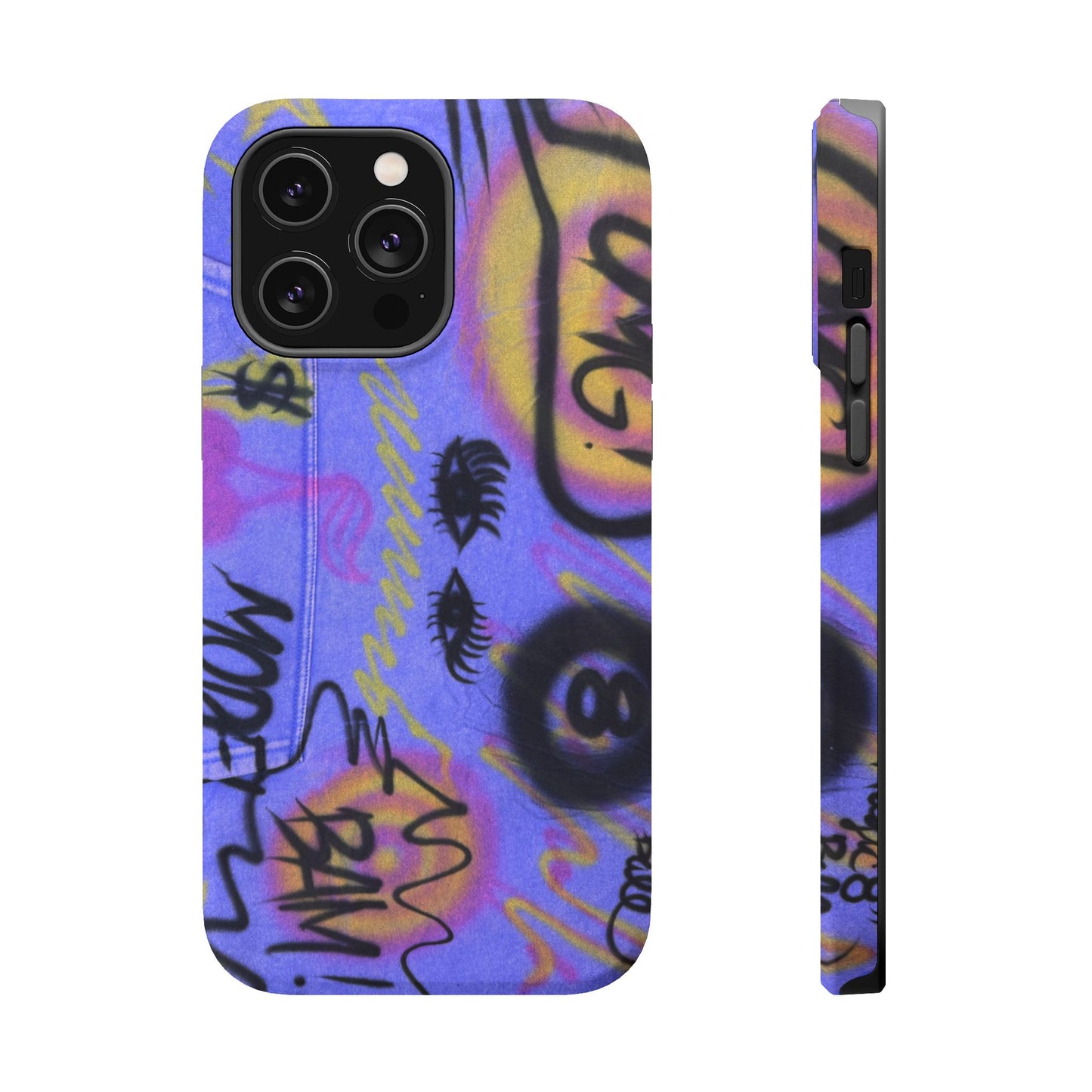 MagSafe "eye$ on lies" airbrush iPhone case