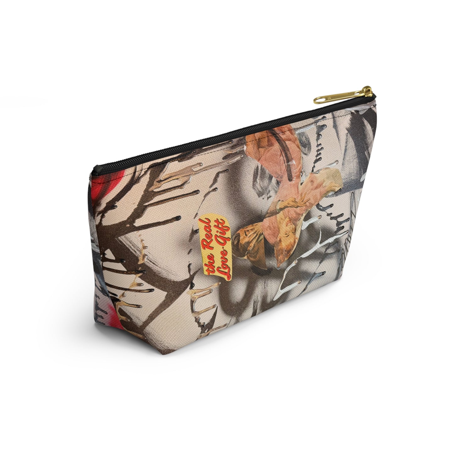 "real love" airbrush makeup pouch