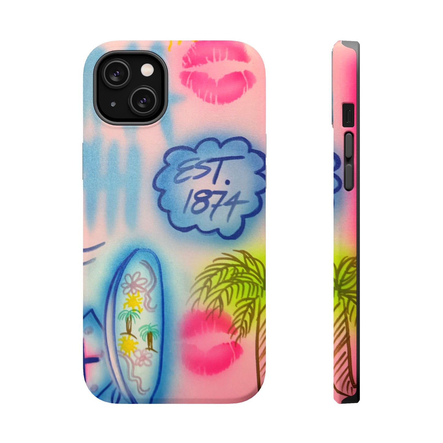MagSafe "in the wave" airbrush iPhone case