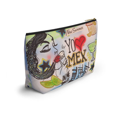 "salted lime" airbrush makeup pouch