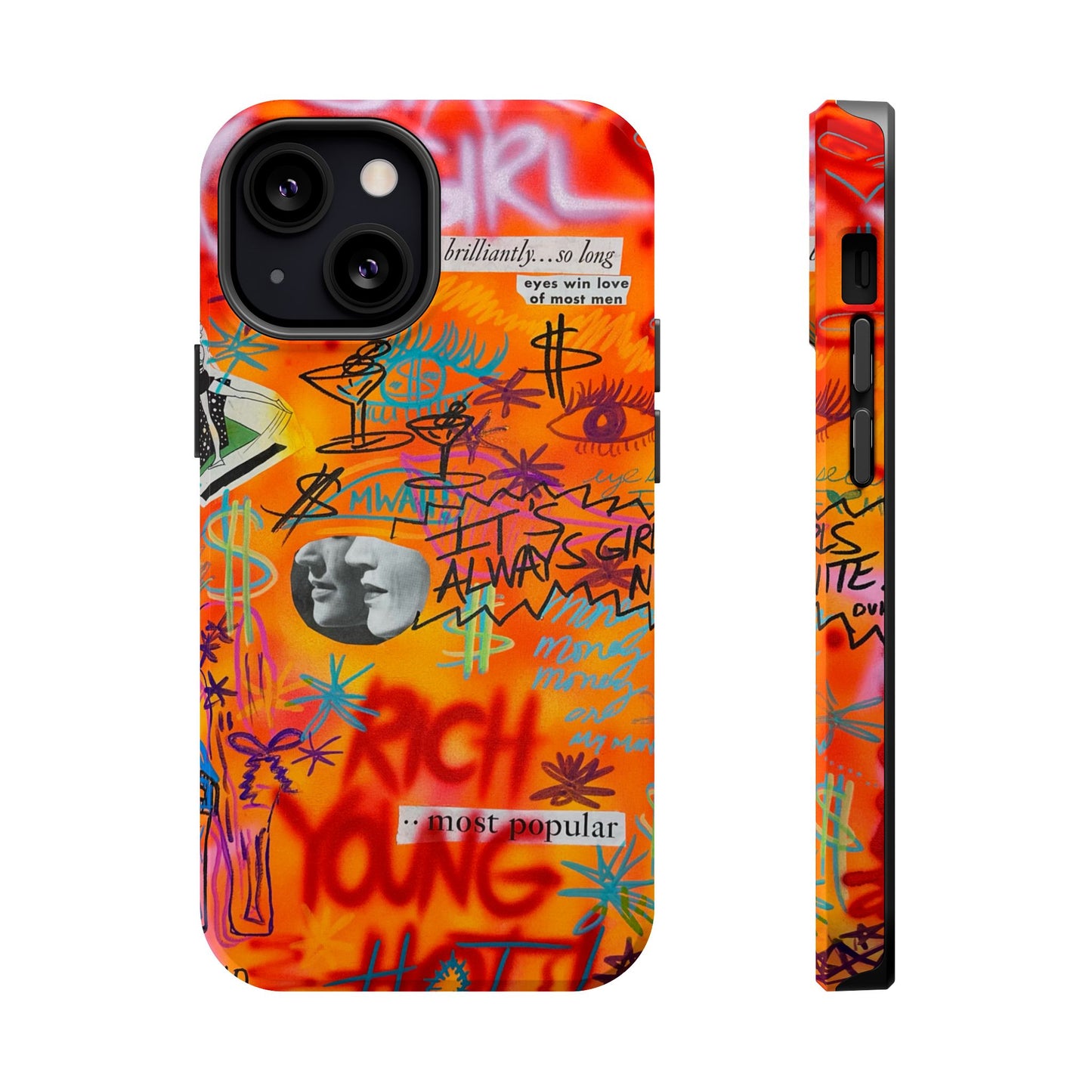 MagSafe "rich, young, hot" airbrush iPhone case
