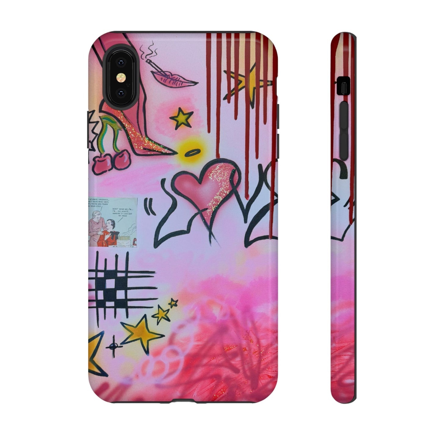 "cherry luvr" airbrush iPhone case