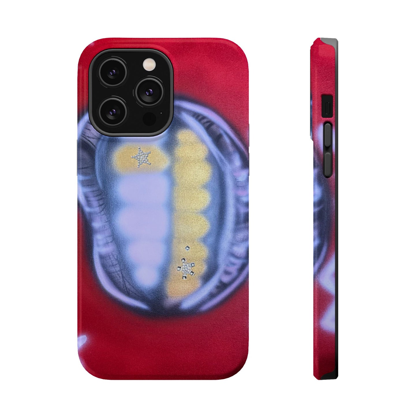 MagSafe "bite me bling" airbrush iPhone case