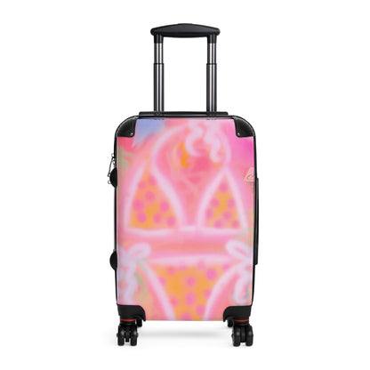 "yellow polka dot bikini" airbrush suitcase