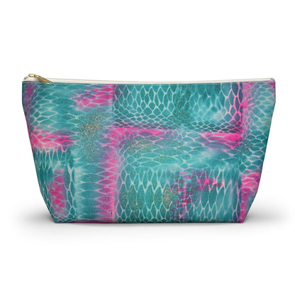 "snake skin" airbrush makeup pouch