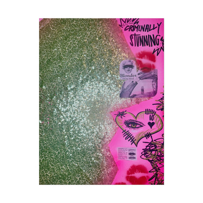 "glitter gloss" airbrush rolled print