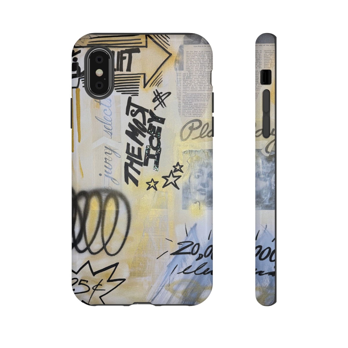 "golden glacier" airbrush iPhone case
