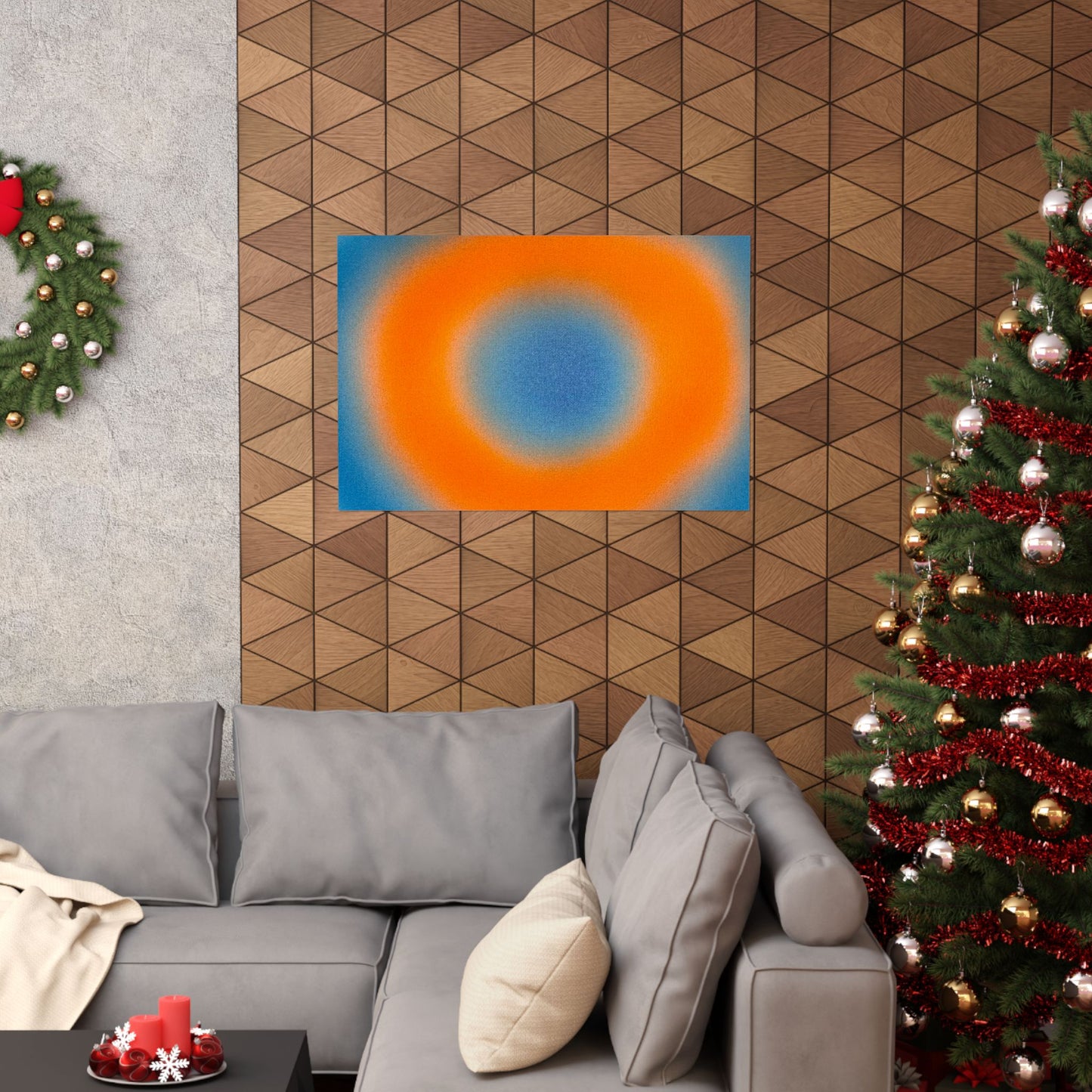 "citrus sky aura" airbrush horizontal print