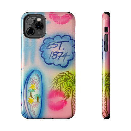 "in the wave" airbrush iPhone case