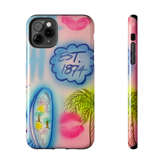 "in the wave" airbrush iPhone case