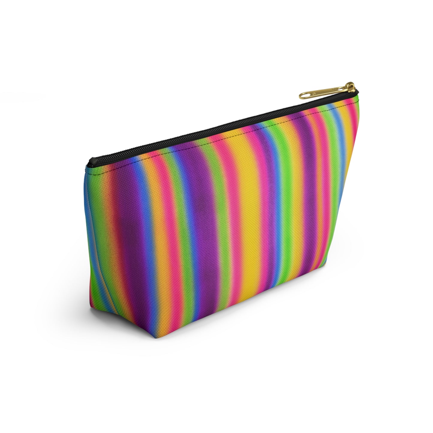 "colorful stripes" airbrush makeup pouch