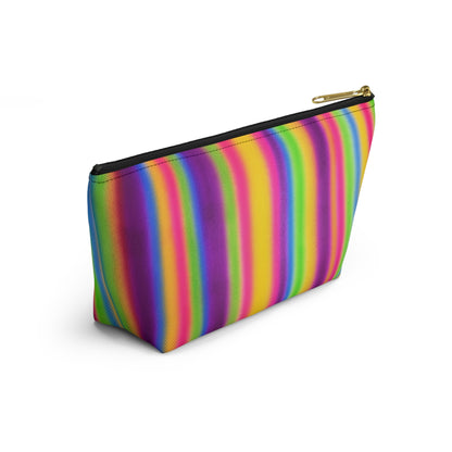 "colorful stripes" airbrush makeup pouch