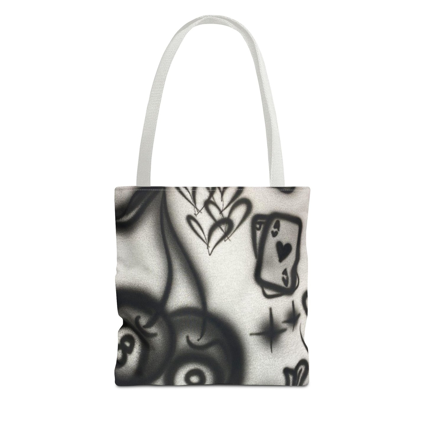 "hidden ace" airbrush tote bag