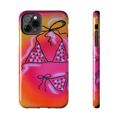 "glitter bikini" airbrush iPhone case