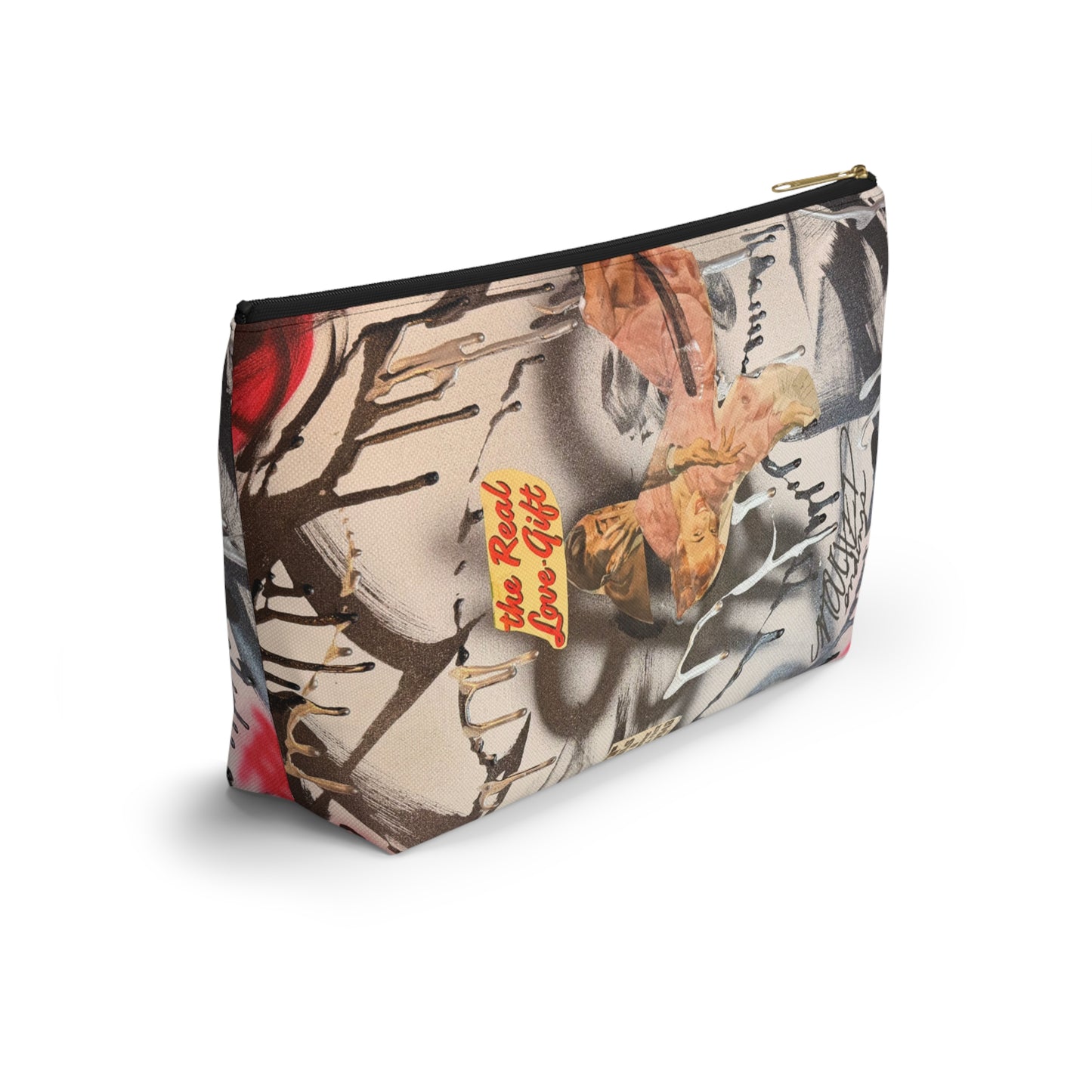 "real love" airbrush makeup pouch