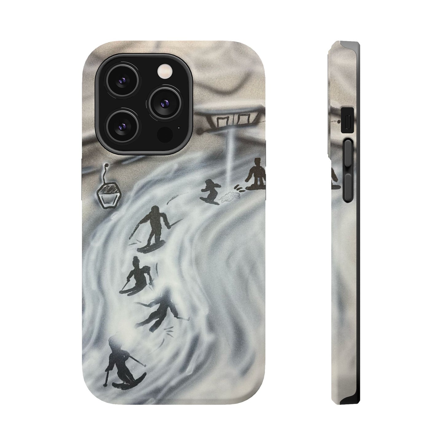 MagSafe "arctic avalanche" airbrush iPhone case