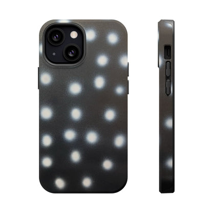 MagSafe "coconut noir polka dot" airbrush iPhone case